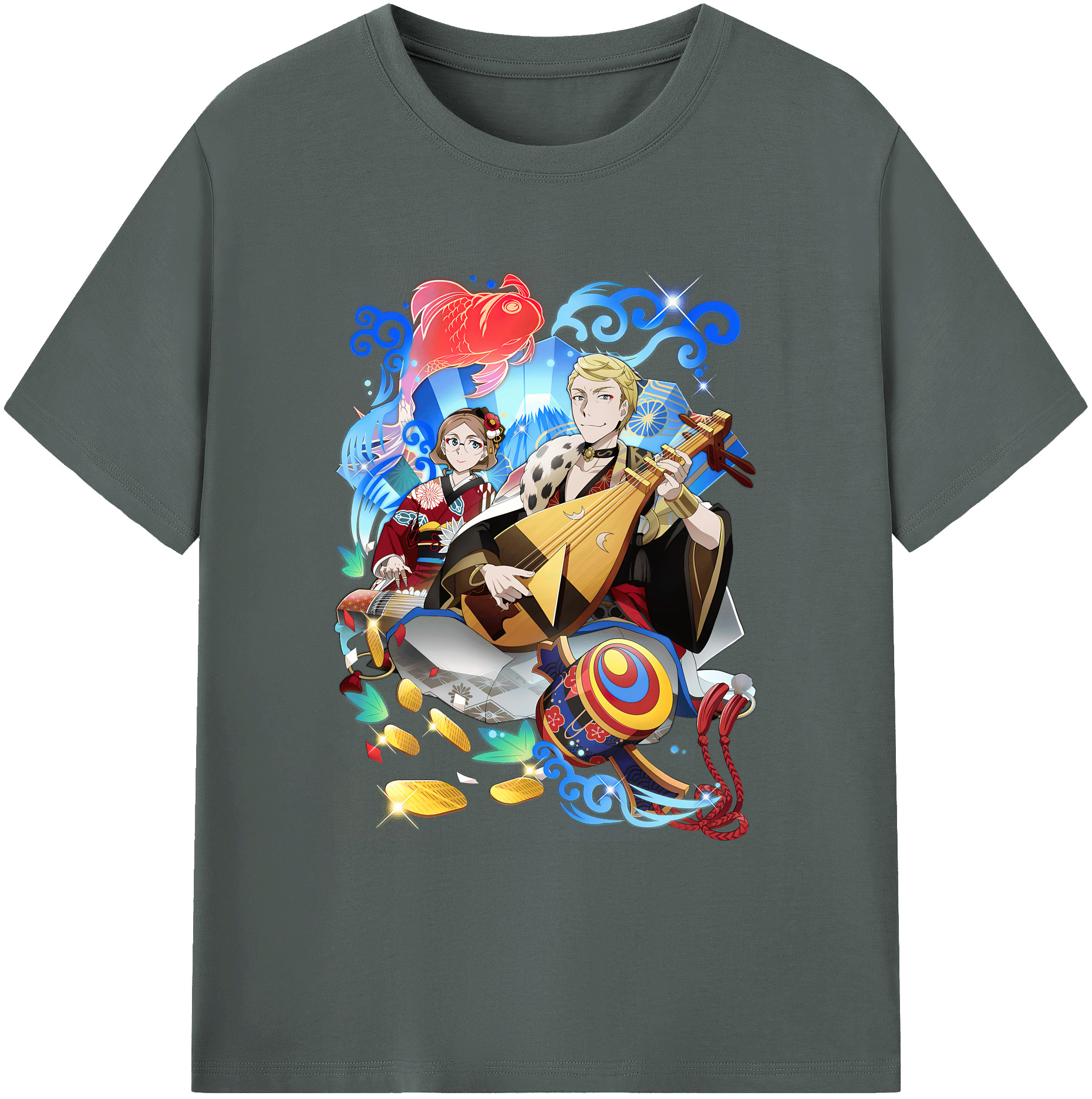 （画像用） 文豪ストレイドッグス Bungo Stray Dogs 綿100％ メンズ半袖Tシャツ｜肌触りやわらか＆通気性